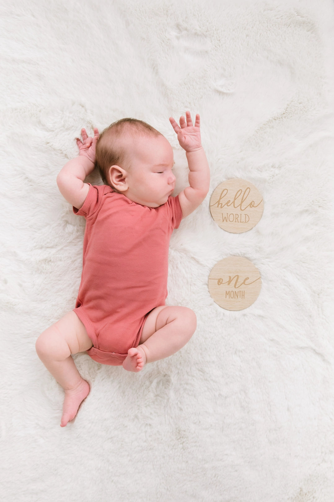 Wooden Reversible Monthly Milestone Photo Prop