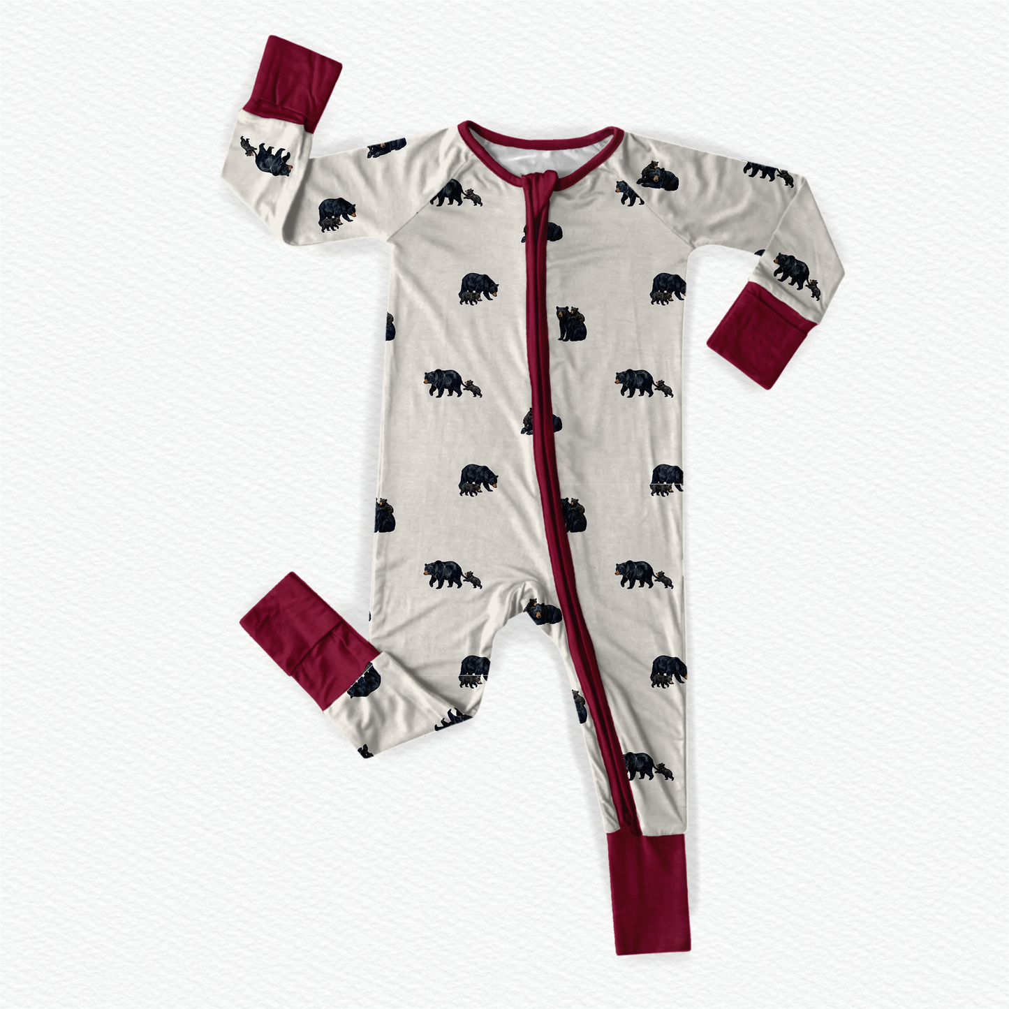 Remington ‘Remi’ - Baby Black Bear Zippy Romper