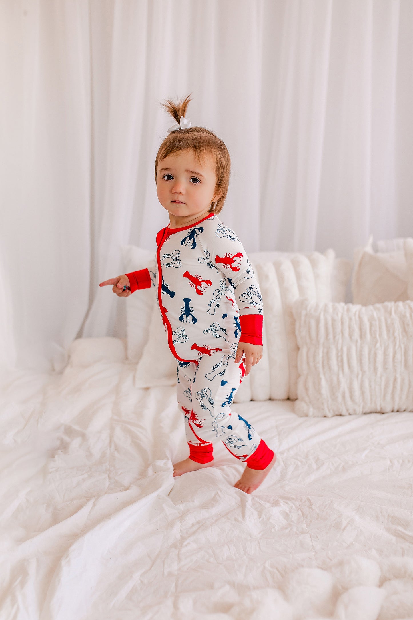 4th Of July Lobster Zippy Romper