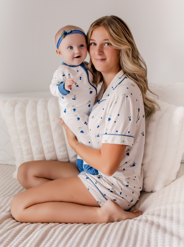 Blueberry Dreams - Zippy Romper