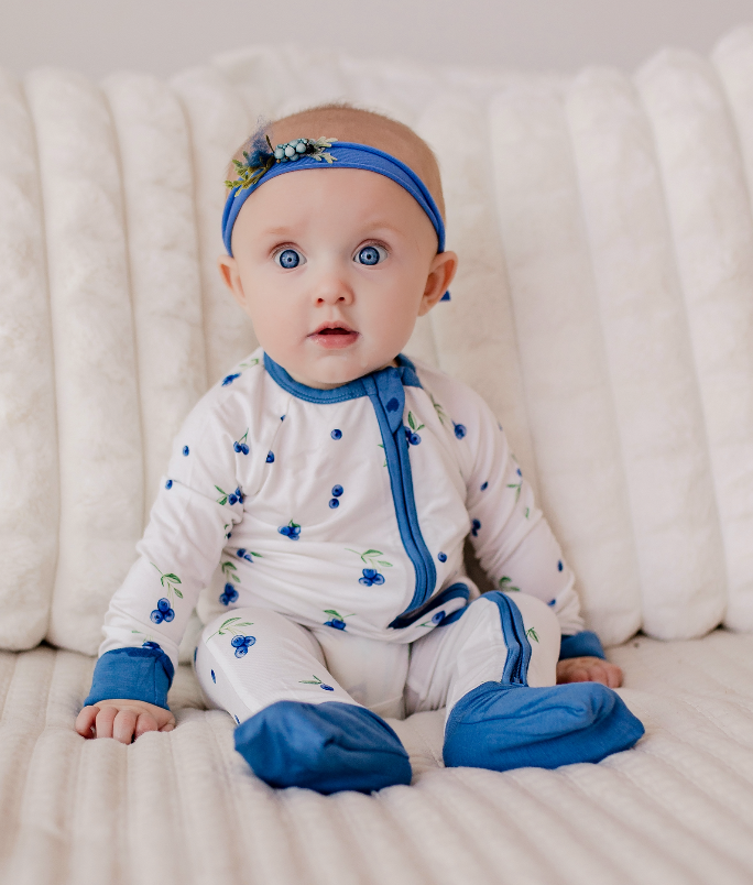 Blueberry Dreams - Zippy Romper