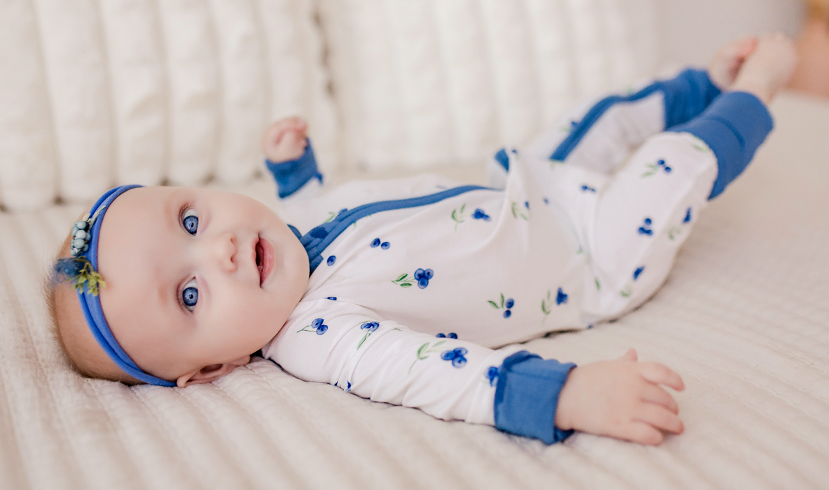 Blueberry Dreams - Zippy Romper