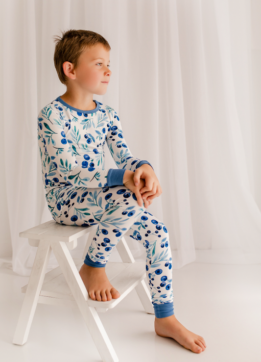 ⚓ Jaycob - Maine Wild Blueberry Two Piece Pajama Set