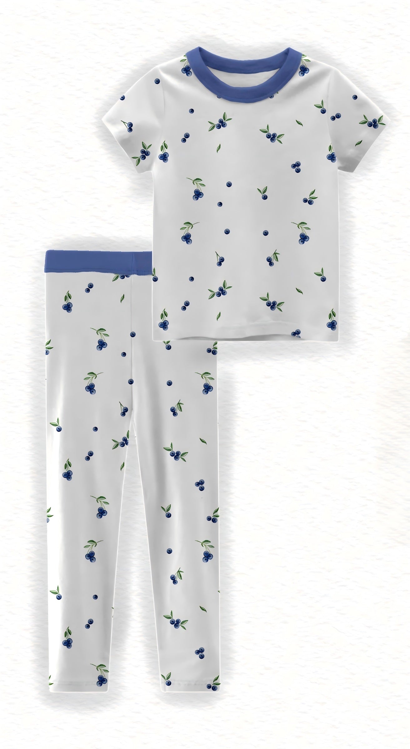 Simple Blueberry - Two Piece Pajama Set