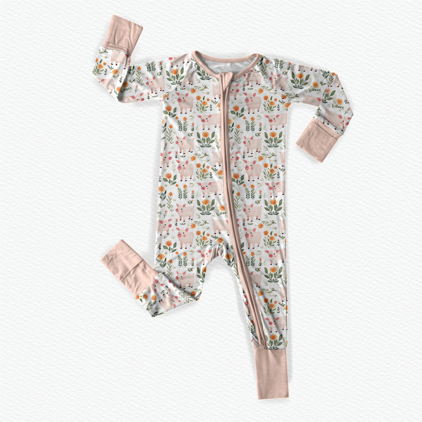 🌊 Princess Piggy Zippy Romper