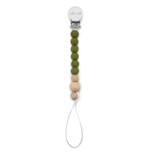 Green- Pacifier Clip