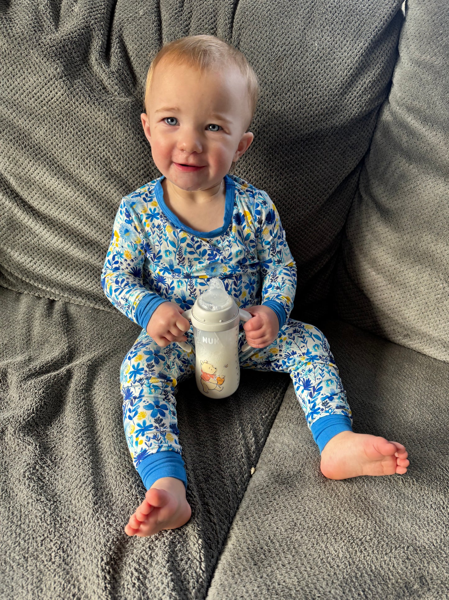 ⚓ Gracelynn - Maine Wildflower Two Piece Pajama Set