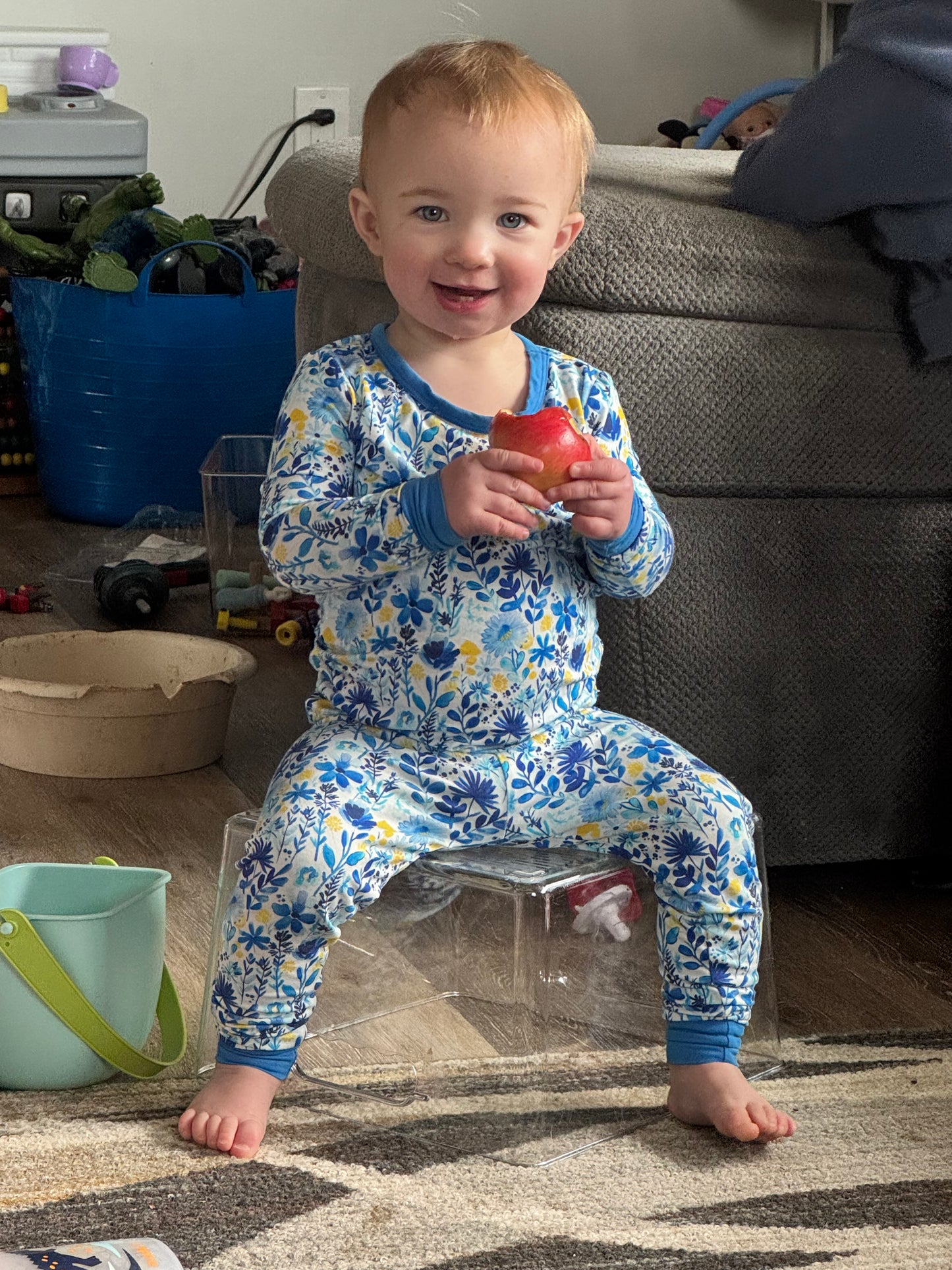 ⚓ Gracelynn - Maine Wildflower Two Piece Pajama Set