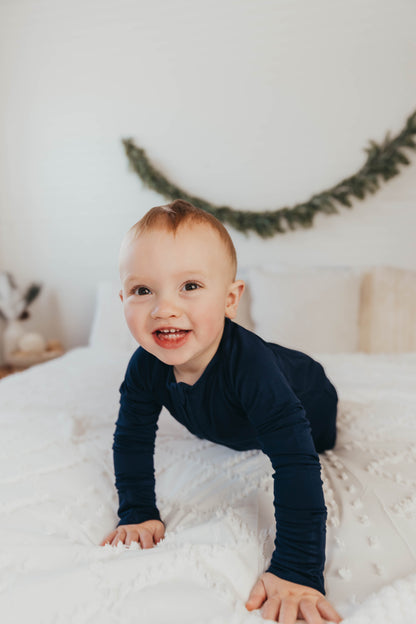 🌊 Midnight Blue Zippy Romper