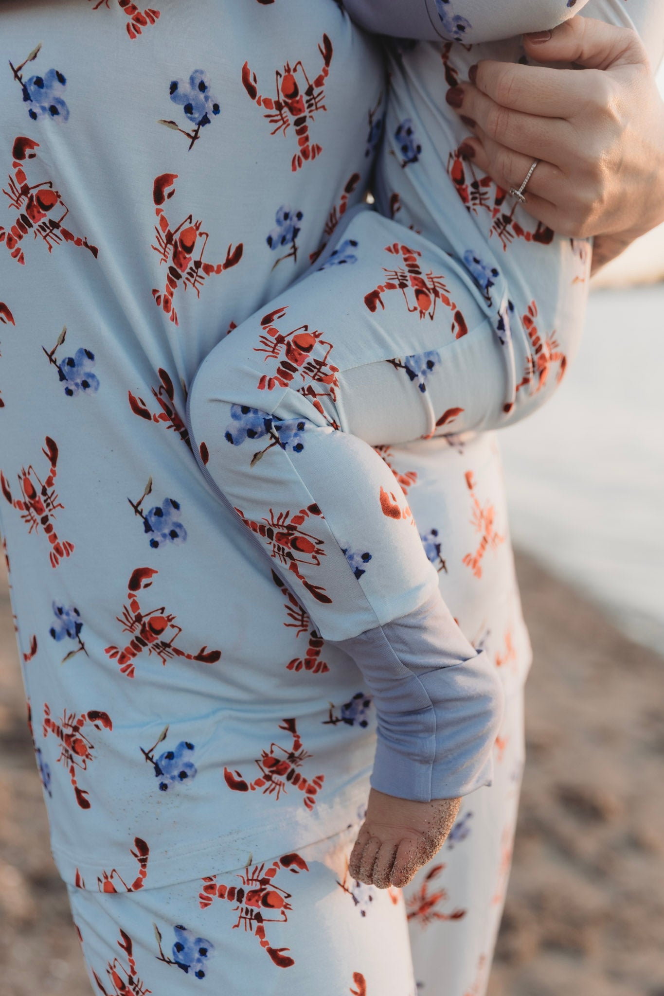 Brooke - Lobster & Blueberry Zippy Romper