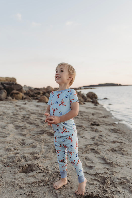 Brooke - Lobster & Blueberry Two Piece Pajama Set