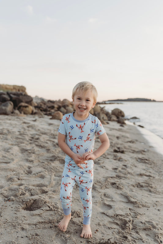 Brooke - Lobster & Blueberry Two Piece Pajama Set