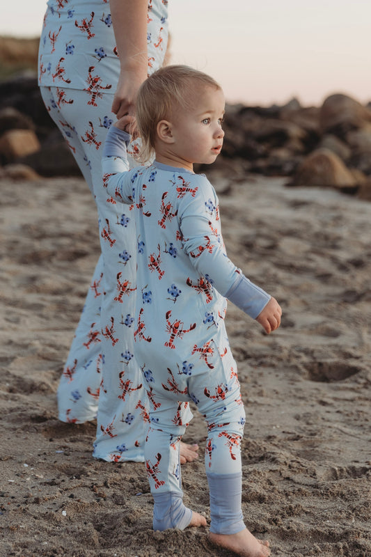 Brooke - Lobster & Blueberry Zippy Romper