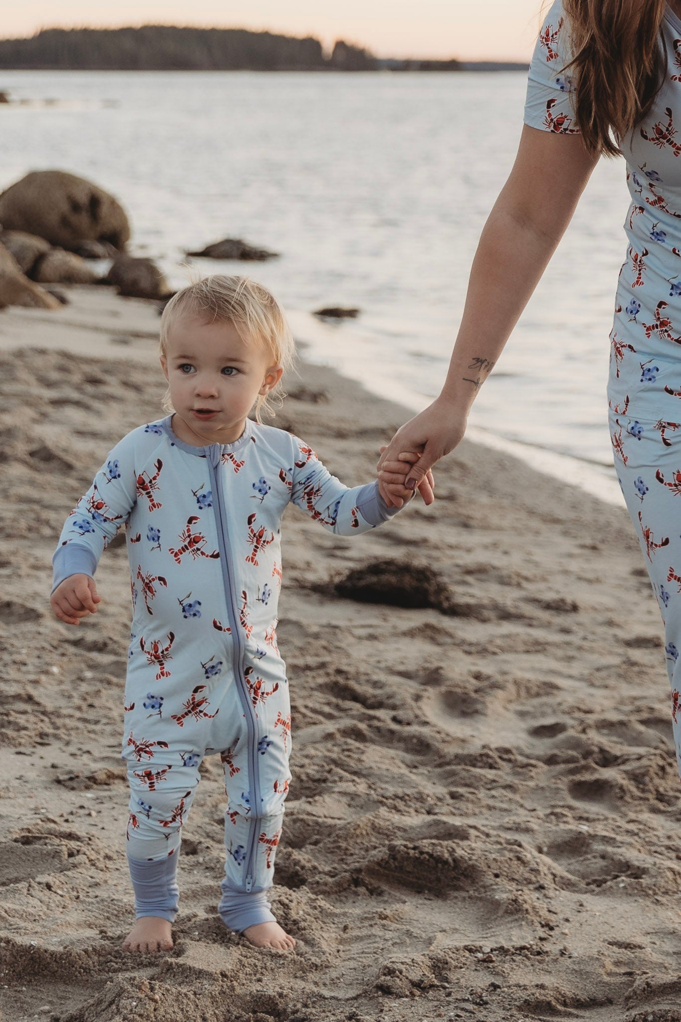 Brooke - Lobster & Blueberry Zippy Romper