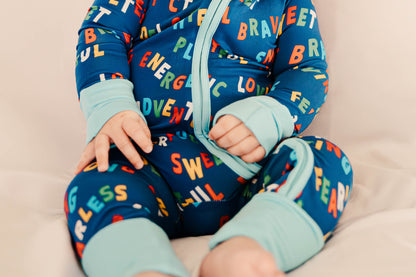 🌊 Kimberly- Positive Affirmations Zippy Romper