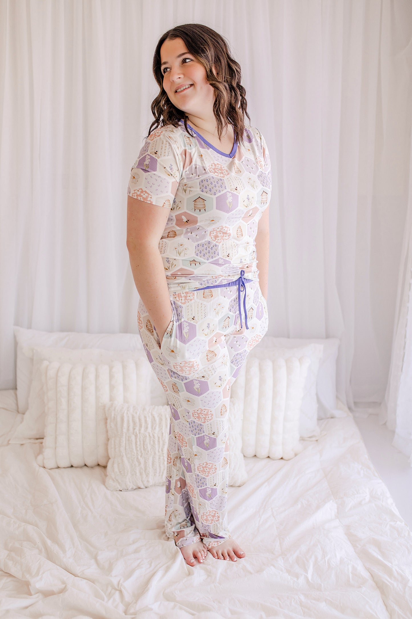 Purple Bee - Wide Leg Bottoms