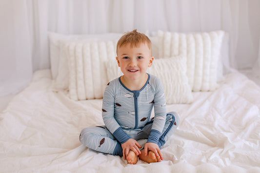 Kaleb - Halibut Zippy Romper