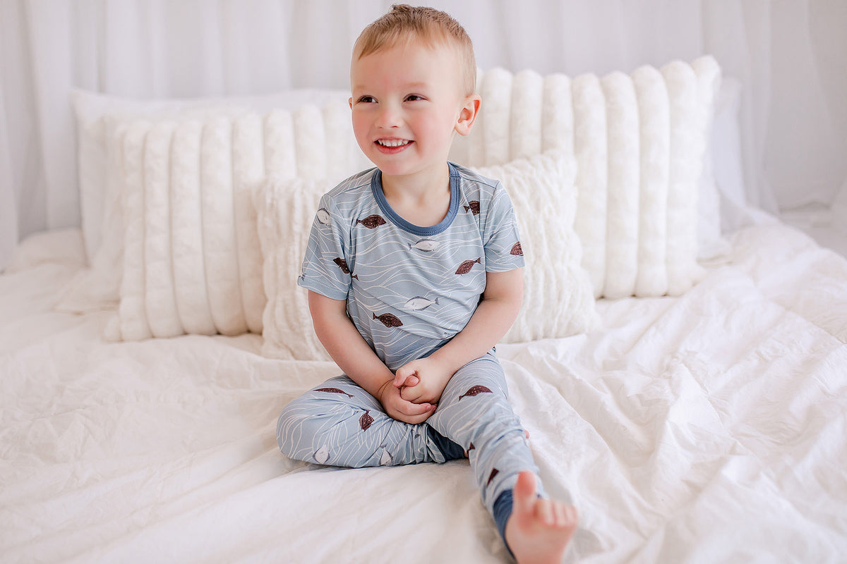 Kaleb - Halibut Two Piece Pajama Set