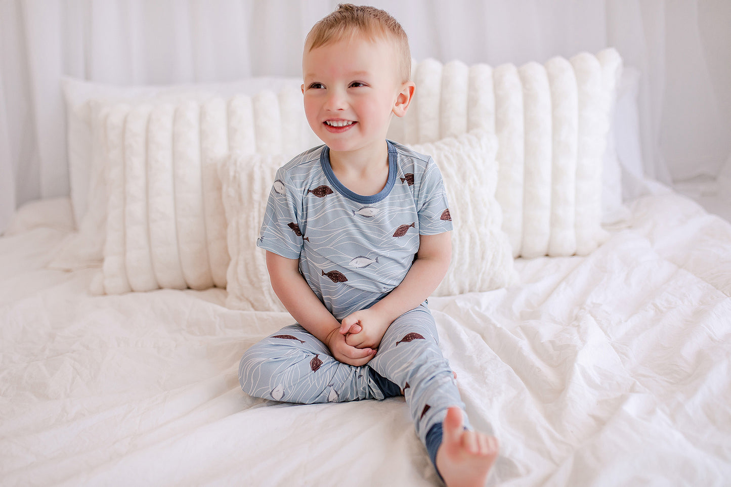 Kaleb - Halibut Two Piece Pajama Set