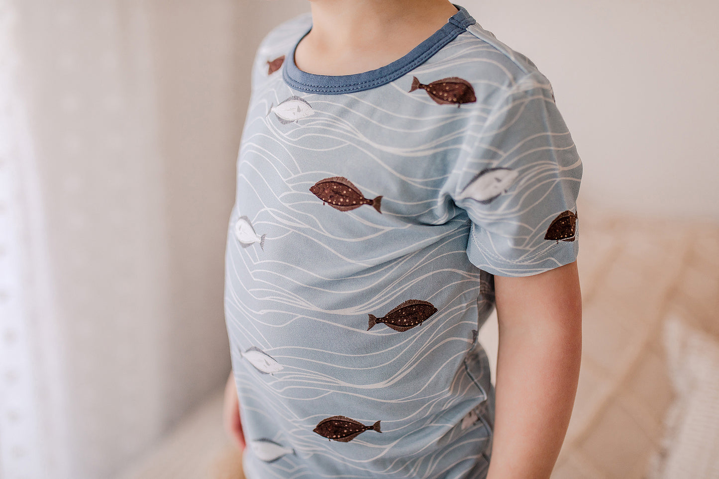Kaleb - Halibut Two Piece Pajama Set