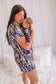 Camille - Dark Lupine T-Shirt & Shorts Pajama Set