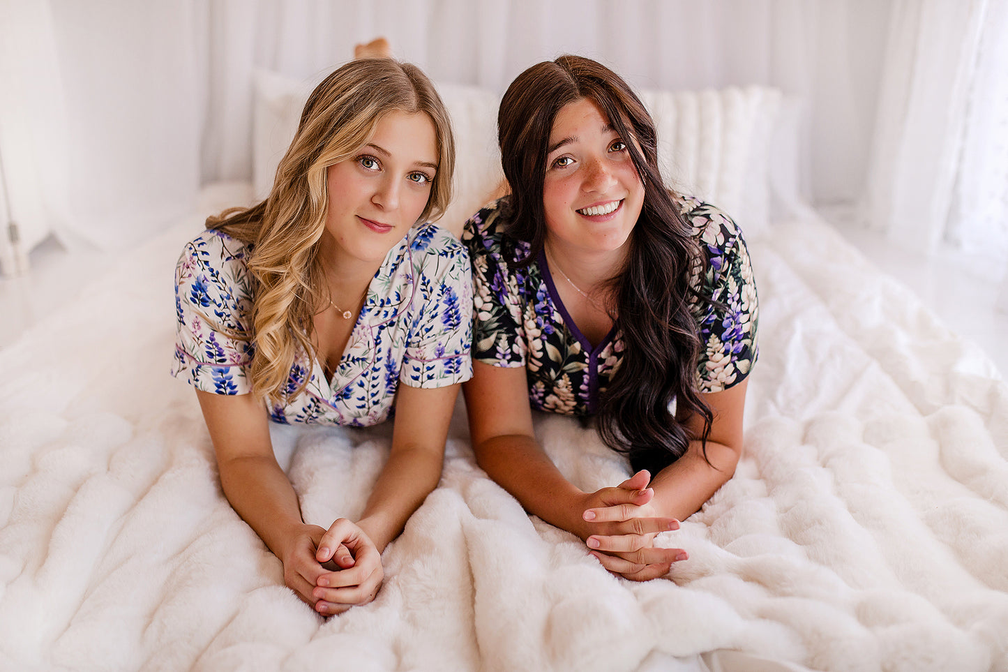 Camille - Dark Lupine T-Shirt & Shorts Pajama Set