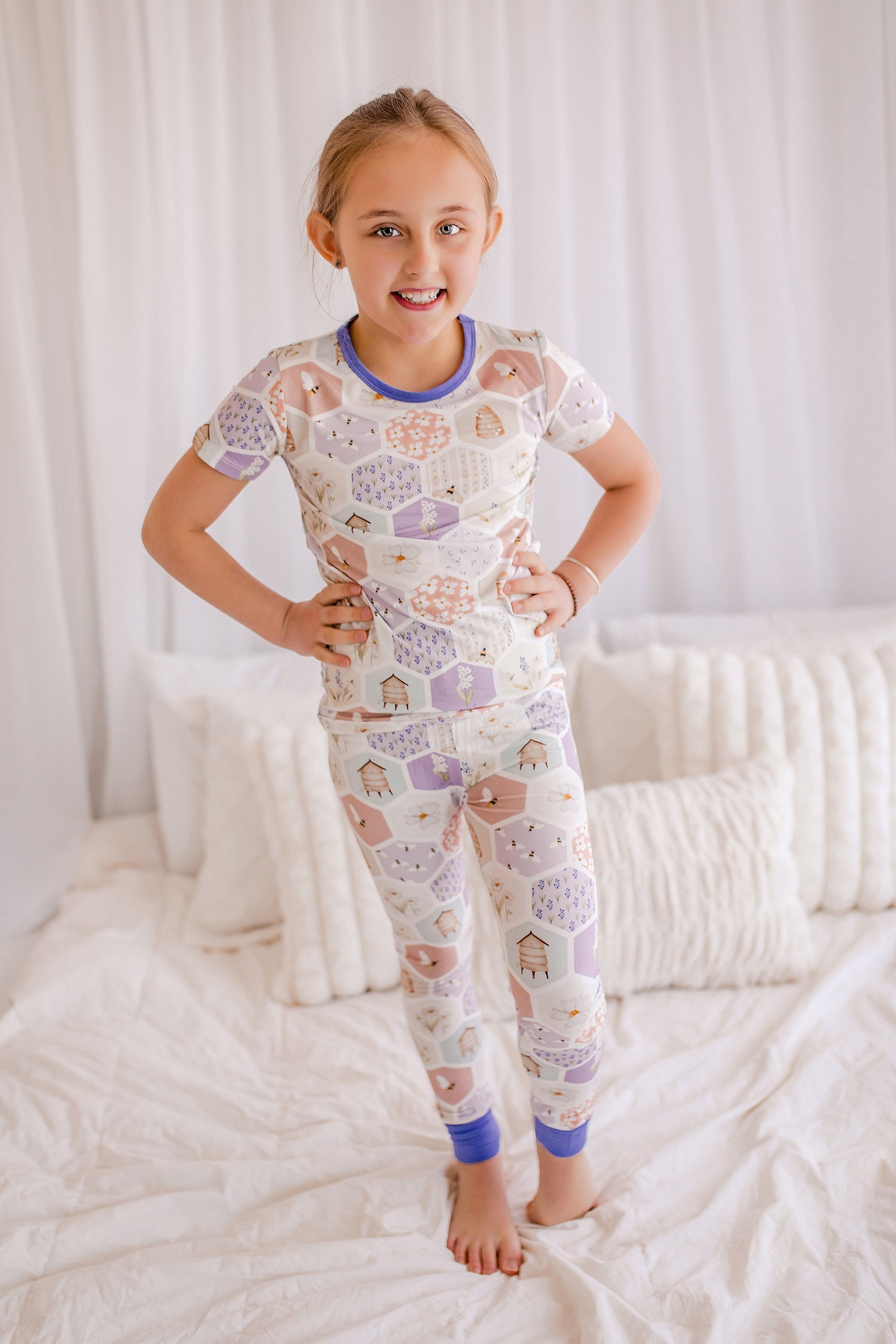 Purple Bee - Two Piece Pajama Set