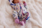 Kristina - Light Lupines Zippy Romper