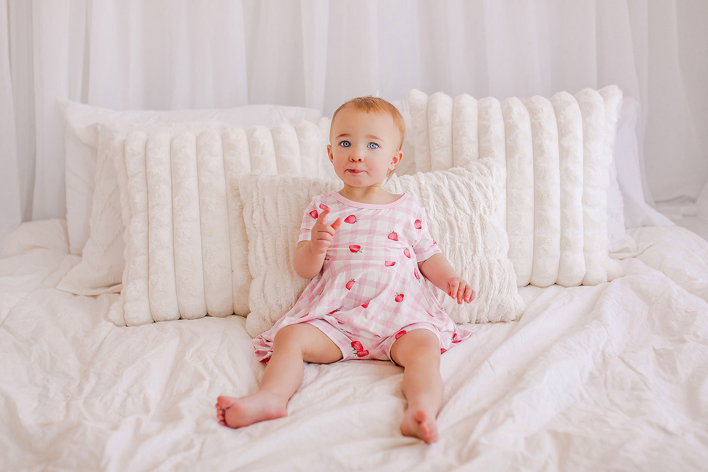 Plaid Strawberry Twirl Dress