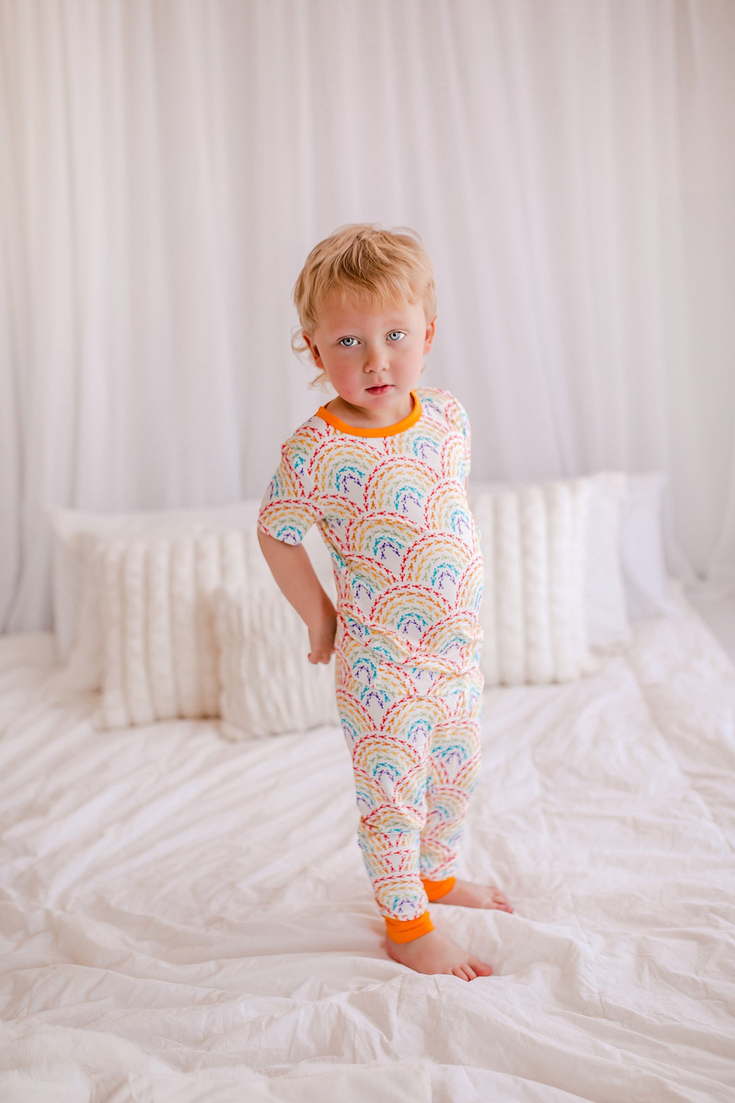 Bo - Lobster Rainbow Two Piece Pajama Set