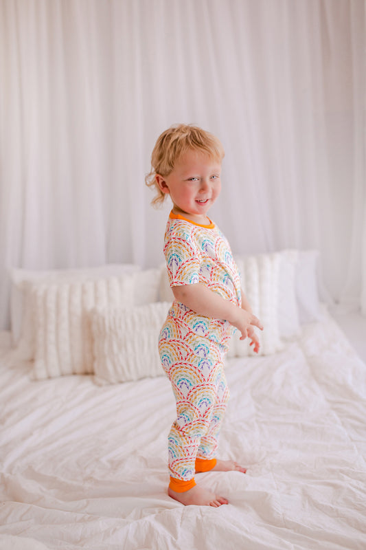 Bo - Lobster Rainbow Two Piece Pajama Set