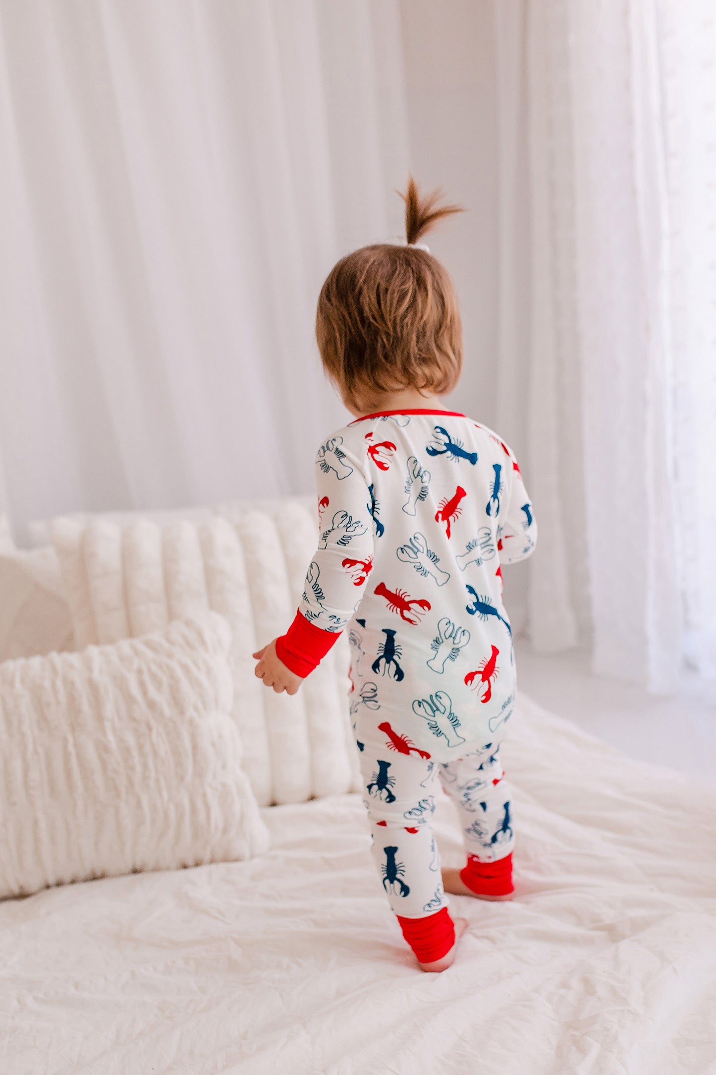 4th Of July Lobster Zippy Romper