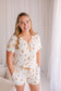 White Bee - T-Shirt & Shorts Pajama Set