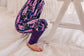 Annie - Dark Purple Lupines Zippy Romper