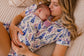 Kristina - Light Lupines Button Up Top & Shorts Pajama Set