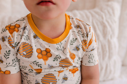 Yellow Bee - Two Piece Pajama Set