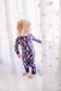 Annie - Dark Purple Lupines Zippy Romper