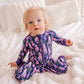 Annie - Dark Purple Lupines Zippy Romper