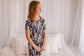 Camille - Dark Lupines Two Piece Pajama Set