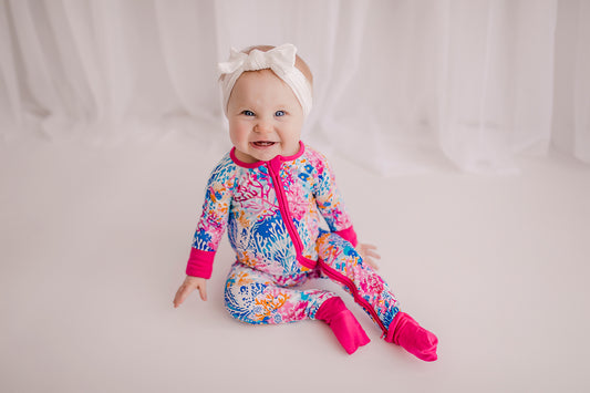 Brooklyn - Bamboo Zippy Romper Pajamas