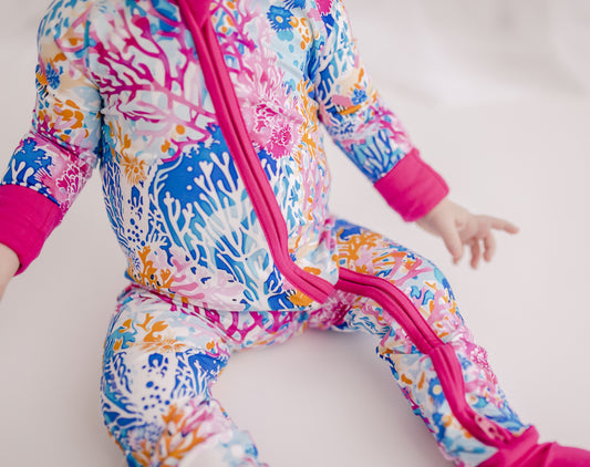 Brooklyn - Bamboo Zippy Romper Pajamas