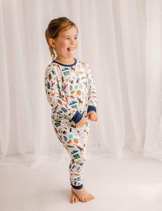 Tucker- Maine Alphabet Two Piece Pajamas