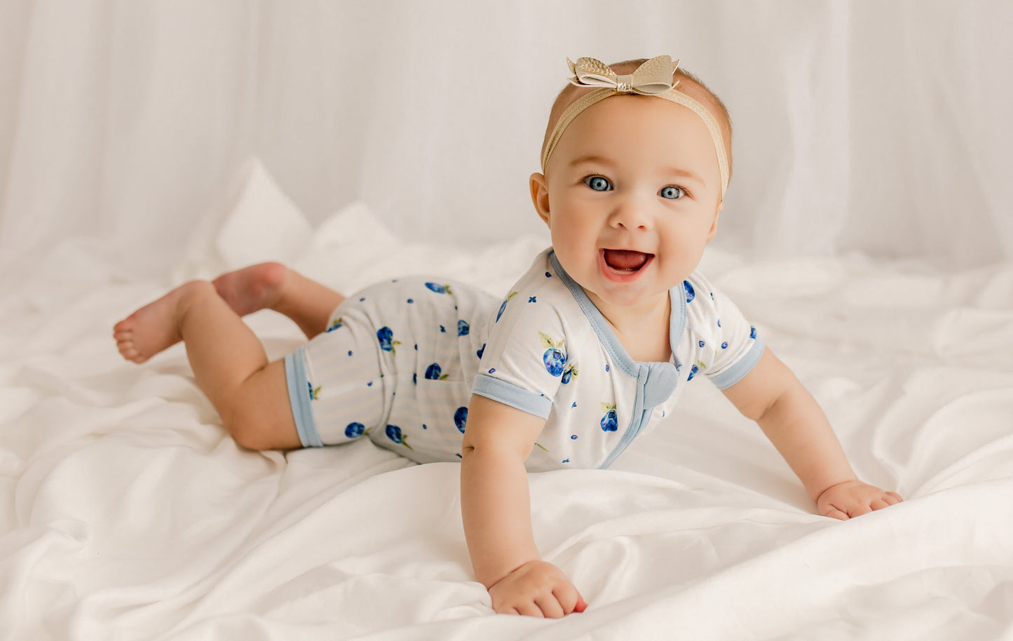 Ivy Short Sleeve Zippy Romper