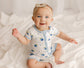 Ivy Short Sleeve Zippy Romper
