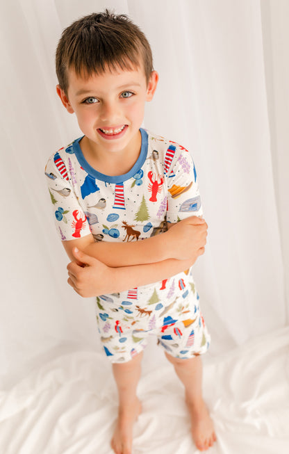 🌊 Zane Two Piece Pajamas Shorts Set