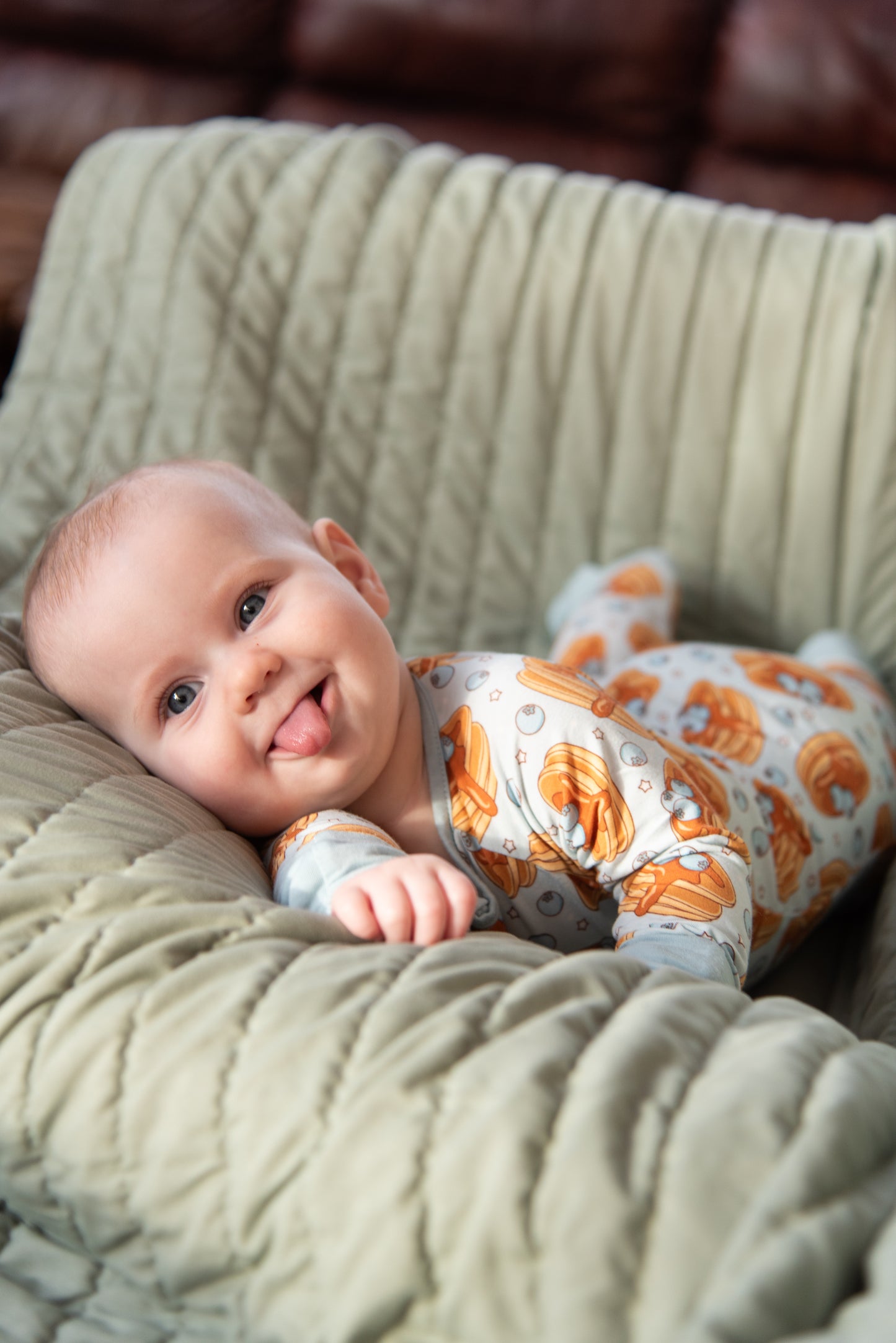 Karissa - Maine Blueberry Pancake Zippy Romper