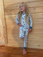 Children’s Maine wild blueberry two-piece pajamas, Jaycob set with playful blueberry print