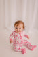 Maine-inspired pink lobster zippy romper for toddlers, size 12–18 months, featuring an all-over lobster print.