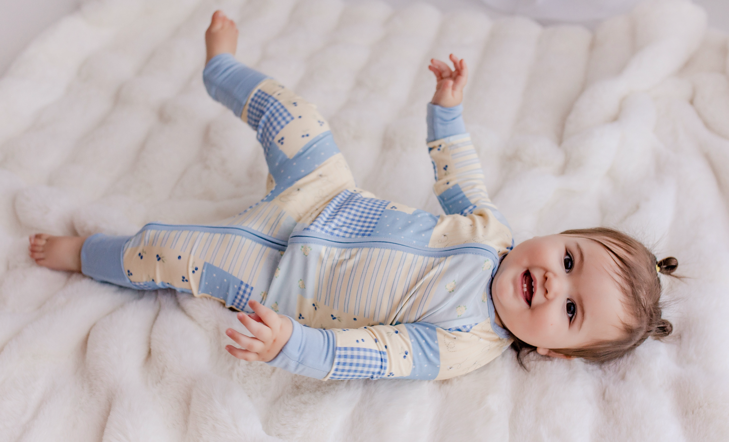 Blueberry Patchwork - Zippy Romper