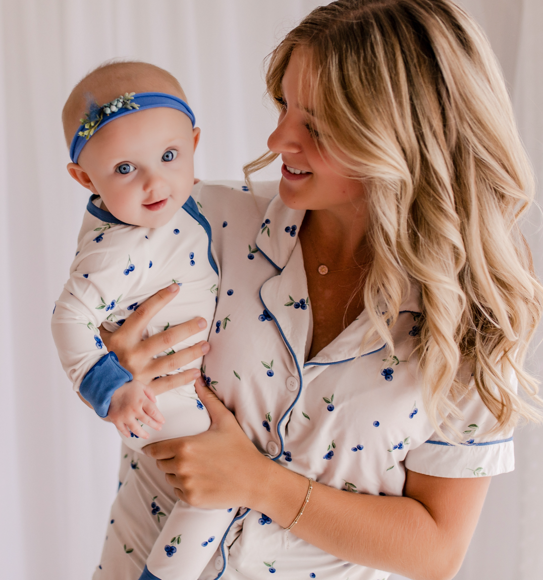 Blueberry Dreams - Zippy Romper